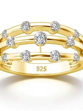 Certified Moissanite Ring, Women's Ring, Gold Ring, Jewelry, Promise Ring, Gold